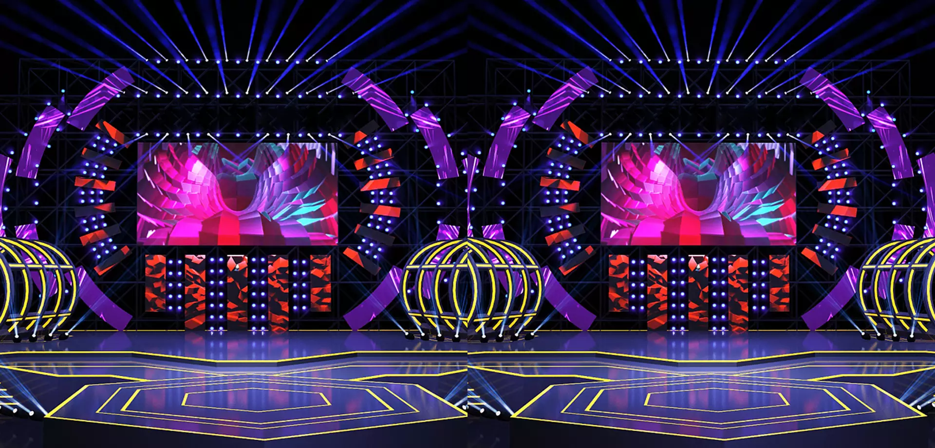 <p>Professional Music Show Events LED Display</p>