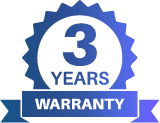 3 Years Warranty